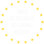 Twice as accurate as leading meters