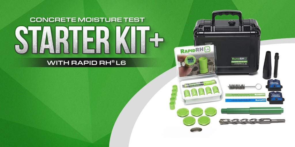 Concrete Moisture Test Starter Kit+ with Rapid RH® L6