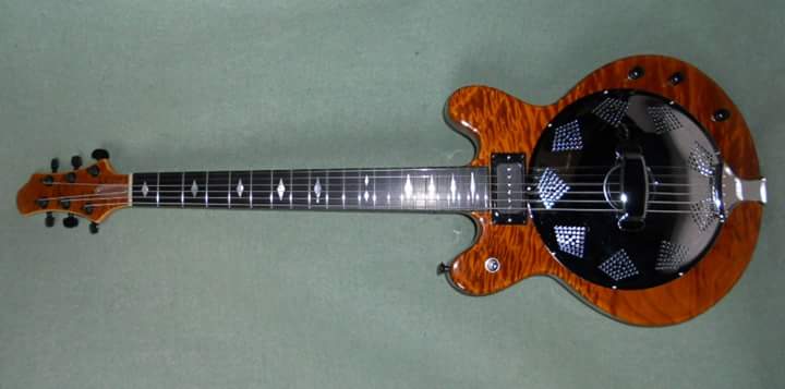 custom wooden guitar