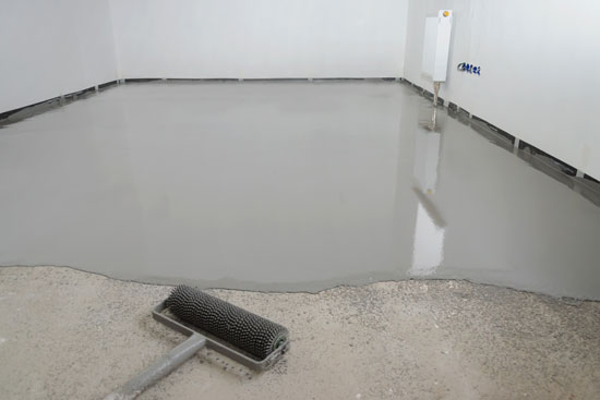 Self Leveling Concrete Preparing For, Leveling Concrete Floor For Laminate Flooring