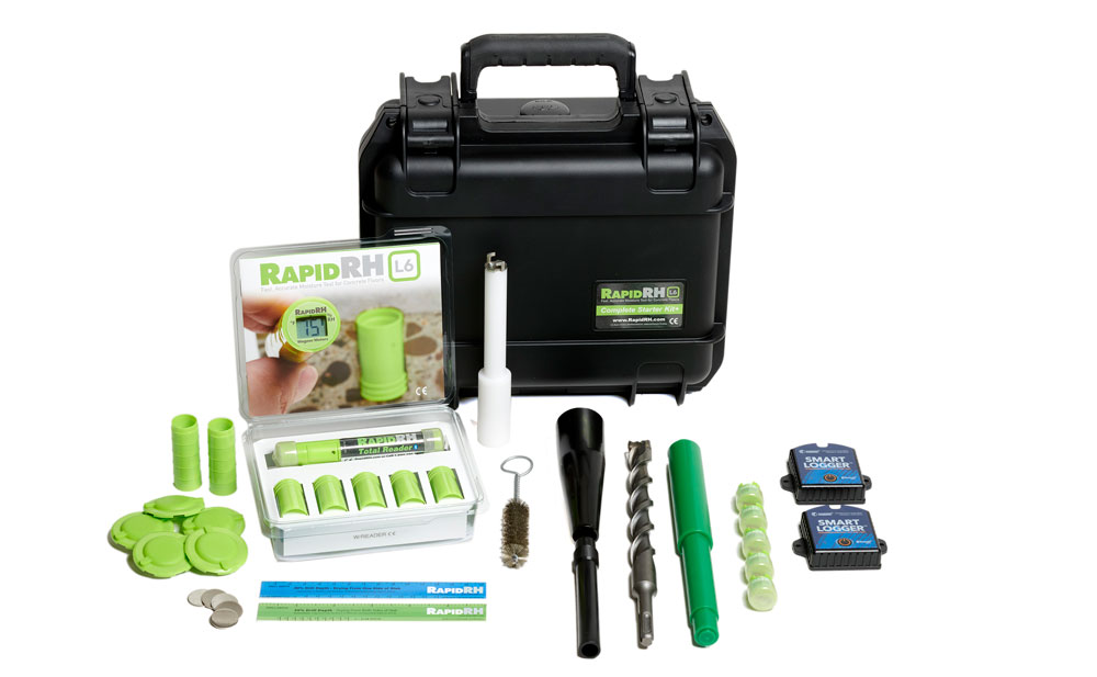 WFP300+ Rapid RH® L6 Concrete Moisture Test Kit with DataGrabbers®