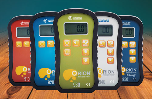Orion line of digital pinless wood moisture meters.