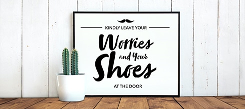 leave your shoes
