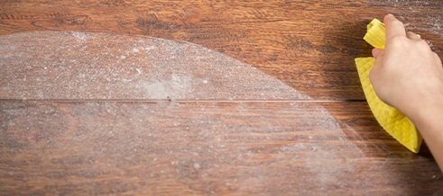 removing salt off hardwood floor