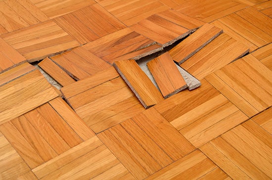 moisture-related flooring failure