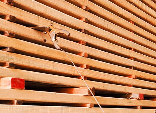air drying stacked lumber