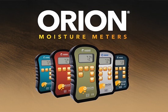 Cinq humidimètres sans broches Orion, modèles 910 à 950
