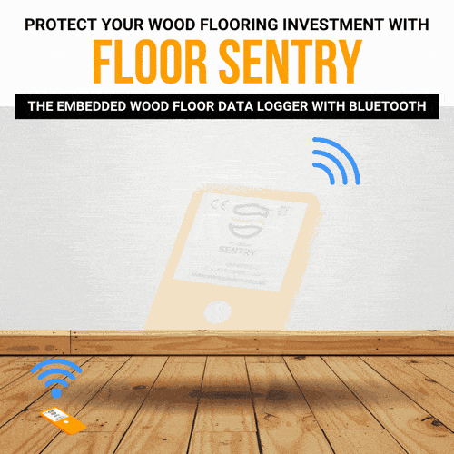 Floor Sentry, the embedded wood floor data logger with Bluetooth